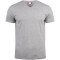 CLIQUE Basic V-Neck T-Shirt Herren 95 - grau meliert 4XL