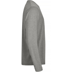 CLIQUE Basic Active langarm Sportshirt Herren 95 - grau meliert M