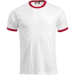 CLIQUE Nome T-Shirt 0035 - weiß/rot XS