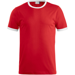 CLIQUE Nome T-Shirt 3500 - rot/weiss XS