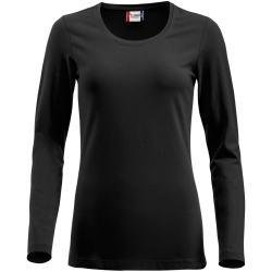 CLIQUE Carolina Langarmshirt Damen 99 - schwarz XXL