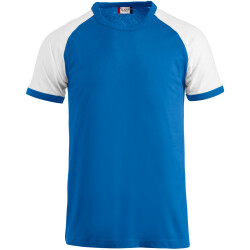 CLIQUE Raglan T-Shirt 5500 - royalblau/weiß XS