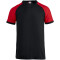 CLIQUE Raglan T-Shirt 9935 - schwarz/rot XS