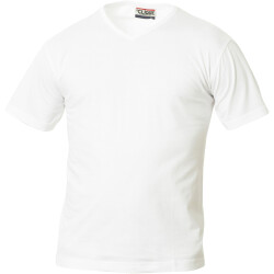 CLIQUE Fashion V-Neck T-Shirt 00 - weiß XS