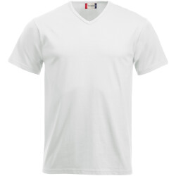 CLIQUE Fashion V-Neck T-Shirt 00 - weiß XS