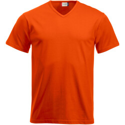 CLIQUE Fashion V-Neck T-Shirt 18 - blutorange XS