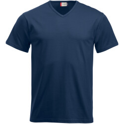 CLIQUE Fashion V-Neck T-Shirt 58 - navy XS