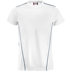 CLIQUE Ice Sportshirt 0058 - weiß/dunkelblau XS