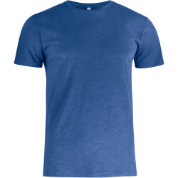 CLIQUE Slub T-Shirt Herren 565 - blau meliert XS