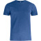 CLIQUE Slub T-Shirt Herren 565 - blau meliert S
