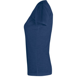 CLIQUE Slub T-Shirt Damen 565 - blau meliert XS