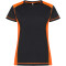 CLIQUE Ambition T-Shirt Damen 170 - schwarz/orange high visibility XXL
