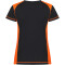 CLIQUE Ambition T-Shirt Damen 170 - schwarz/orange high visibility XXL