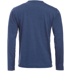 CLIQUE Orlando Langarmshirt Herren 565 - blau meliert S