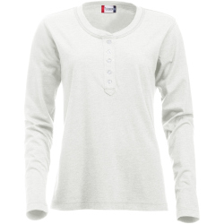 CLIQUE Orlando Langarmshirt Damen 07 - stone weiß S