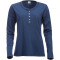 CLIQUE Orlando Langarmshirt Damen 565 - blau meliert S