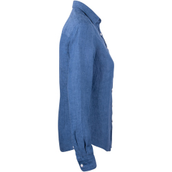 CUTTER & BUCK Summerland Leinenbluse Damen 512 - dream blue XS