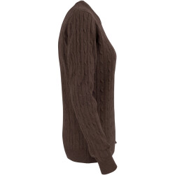 CUTTER & BUCK Blakely Strickpullover Damen 836 - brown melange XS