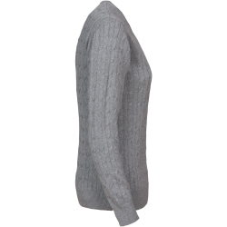 CUTTER & BUCK Blakely Strickpullover Damen 95 - grey melange 3XL