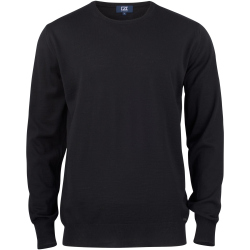 CUTTER & BUCK Kennewick Crewneck Strickpullover Herren 99 - black M