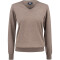 CUTTER & BUCK Oakville V-Neck Strickpullover Damen 834 - nougat melange XS