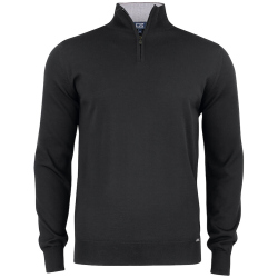 CUTTER & BUCK Everett 1/2-Zip Sweatshirt 99 - black S