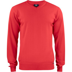 CUTTER & BUCK Everett V-Neck Pullover Herren 35 - red M