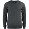 CUTTER & BUCK Everett V-Neck Pullover Herren 955 - anthracite melange S