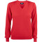 CUTTER & BUCK Everett V-Neck Pullover Damen 35 - red S