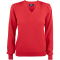 CUTTER & BUCK Everett V-Neck Pullover Damen 35 - red XXL