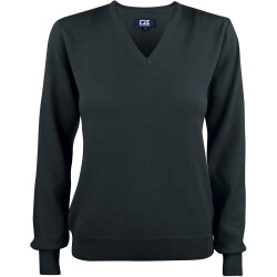 CUTTER & BUCK Everett V-Neck Pullover Damen 99 - black S