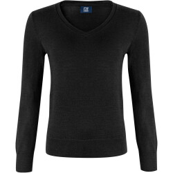CUTTER & BUCK Vernon V-Neck Pullover Damen 99 - black XS