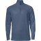 CUTTER & BUCK Coos Bay 1/2-Zip Langarmshirt Herren 534 - slate blue melange 3XL