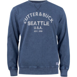 CUTTER & BUCK Thorp Denim Crewneck Sweatshirt Herren...