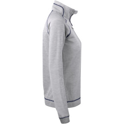 CUTTER & BUCK Chambers 1/2-Zip Golf-Langarmshirt Damen 95 - grey melange XS