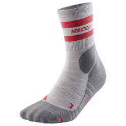 CEP 80s Socks Mid-Cut Outdoorsocken Herren 856 - light grey/red IV (42-45)