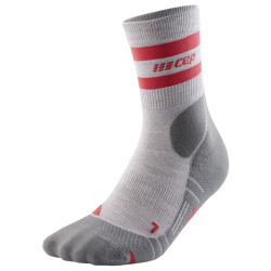 CEP 80s Socks Mid-Cut Outdoorsocken Damen 856 - light grey/red II (34-37)