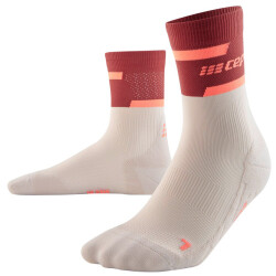 CEP Mid-Cut V4 Laufsocken Damen 857 - red/off white II...