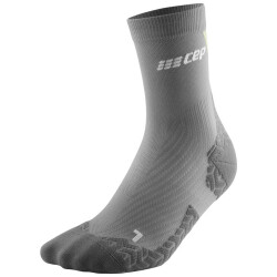 CEP Ultralight Mid-Cut Laufsocken Damen 855 - grey/lime II (34-37)