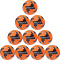 10er Ballpaket uhlsport Addglue Ultra Lite 290g Leichtfußball fluo orange/marine/silber 3