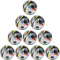 10er Ballpaket adidas Fußballliebe EURO24 FOIL Trainingsball 080A - silvmt/black/globlu 3