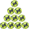 10er Ballpaket uhlsport Addglue Lite 350g Leichtfußball fluo gelb/marine/silber 5