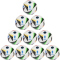10er Ballpaket adidas Fußballliebe EURO24 350g Leicht-Fußball 001A - white/black/globlu 5