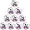 10er Ballpaket PUMA Orbita 6 MS Trainingsball 10 - PUMA white/poison pink/luminous blue/PUMA black 3