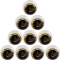 10er Ballpaket NIKE Phantom Fußball 100 - white/black/gold/gold 3