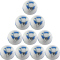 10er Ballpaket NIKE Academy Premier League Fußball 105 - white/racer blue/white 5