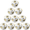 10er Ballpaket NIKE Mercurial Fade Fu&szlig;ball 102 - white/gold/black 5