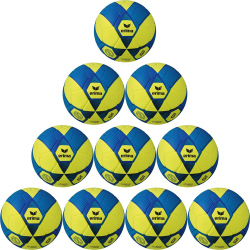 10er Ballpaket erima Hybrid Hallenfußball gelb/new...