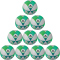 10er Ballpaket erima Hybrid Lite 290g Leicht-Fußball green gecko/petrol 3