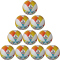 10er Ballpaket erima Hybrid Lite 350g Leicht-Fu&szlig;ball rot/curacao 4